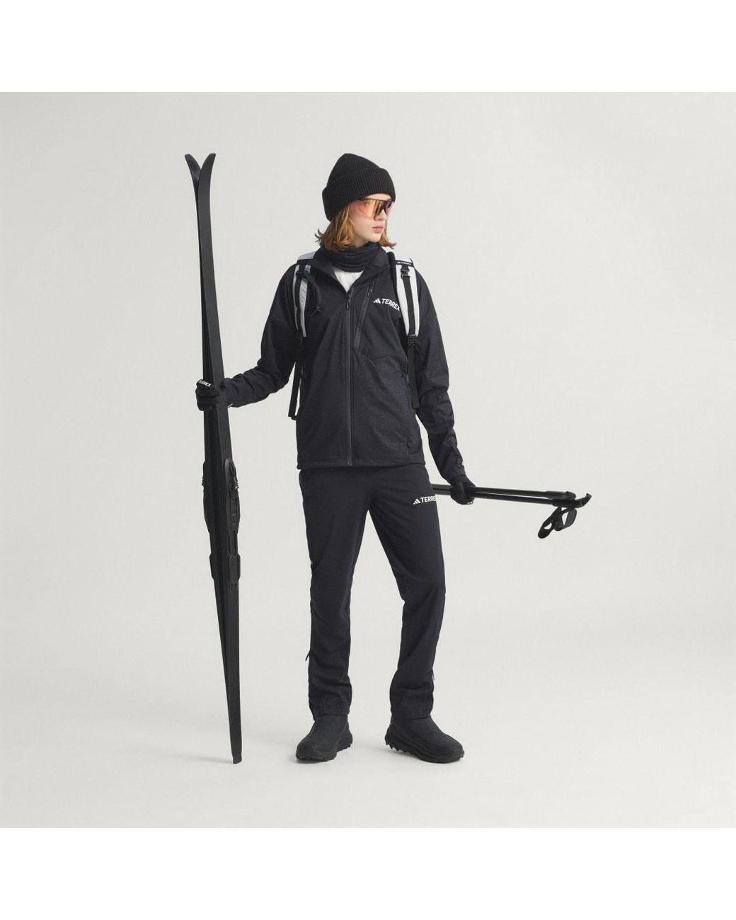 Adidas Blue Terrex Xperior Cross-Country Ski Softshell Jacket for men