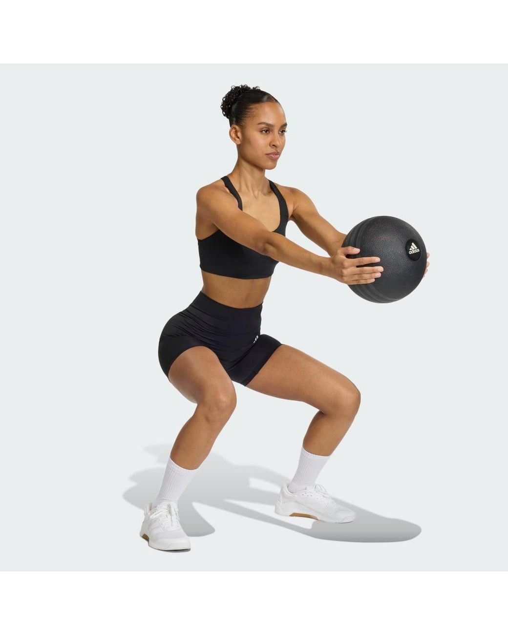 Adidas Blue Optime Workout Medium Support Bra
