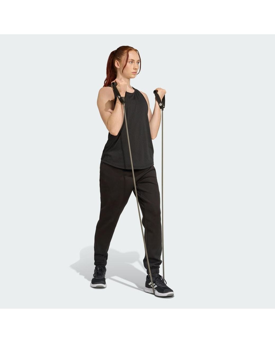 Adidas Black Yoga Essentials Pant With Cuffs