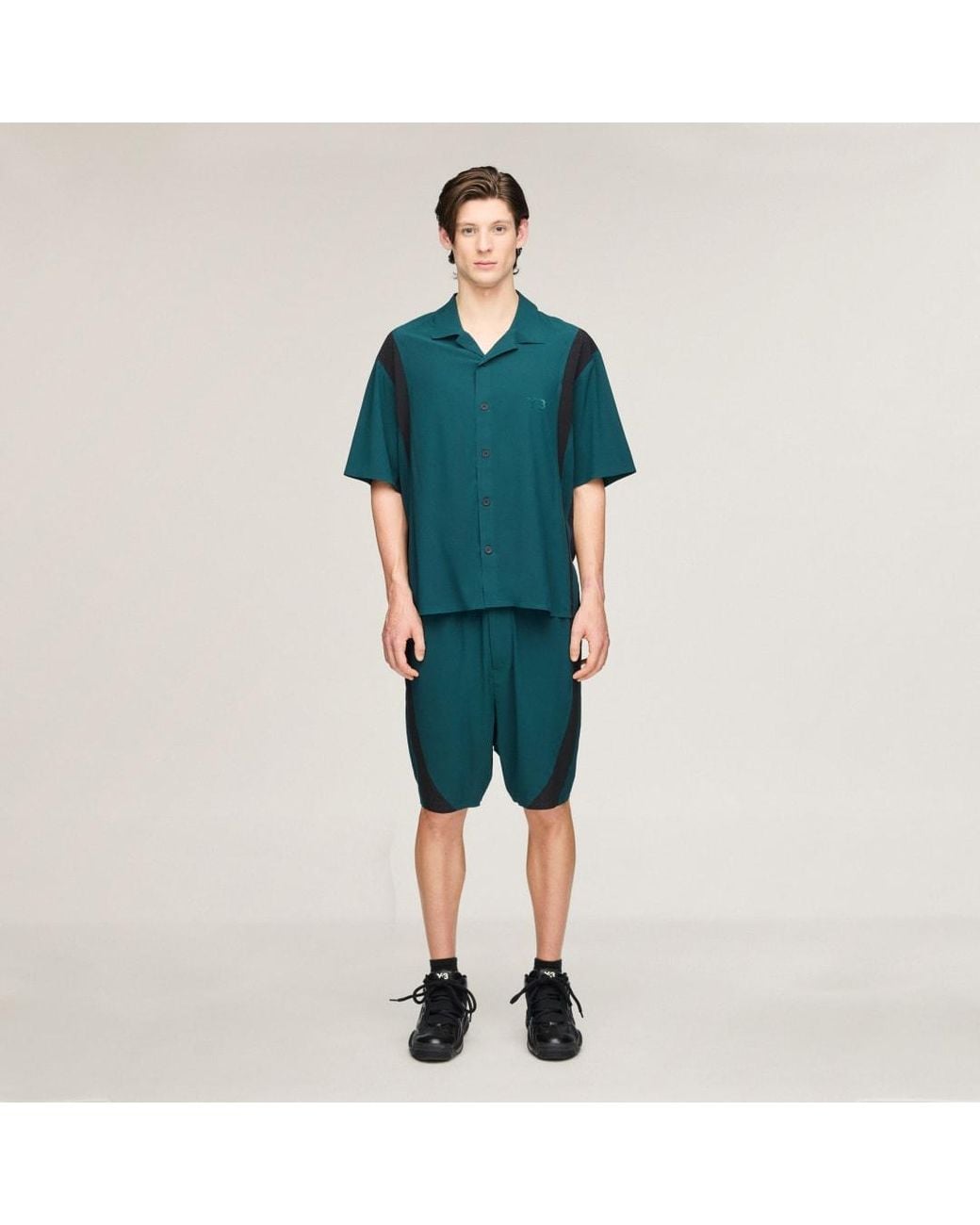 Adidas Green Y-3 Ultralight Woven Shorts for men