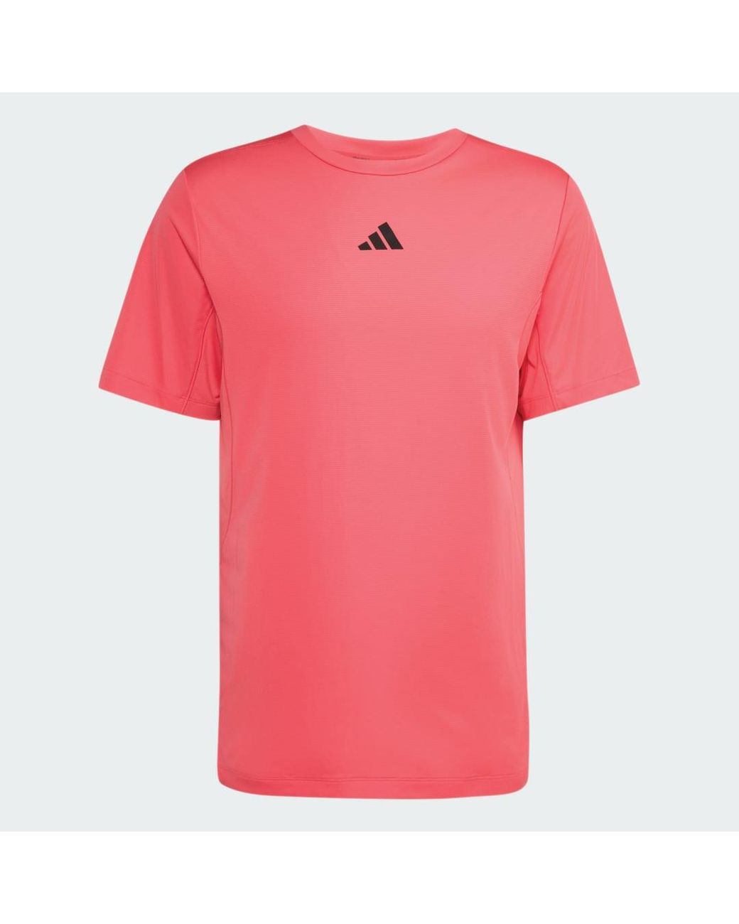Adidas Pink D4T Primelift 3 Stripes T-Shirt for men