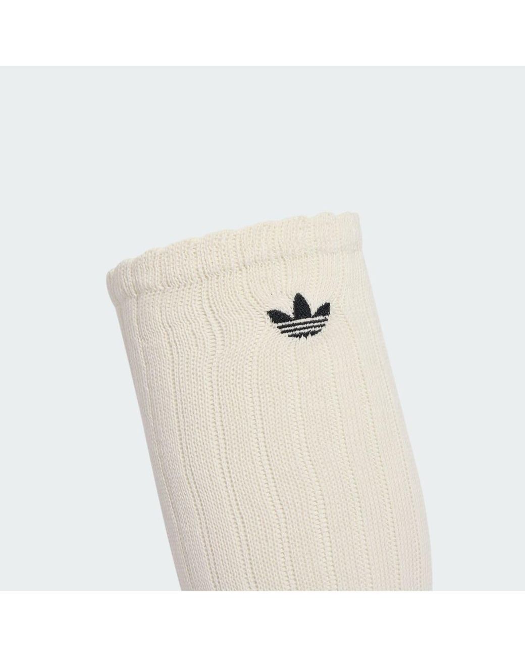 Adidas White Slouchy High Knee Socks 1 Pair