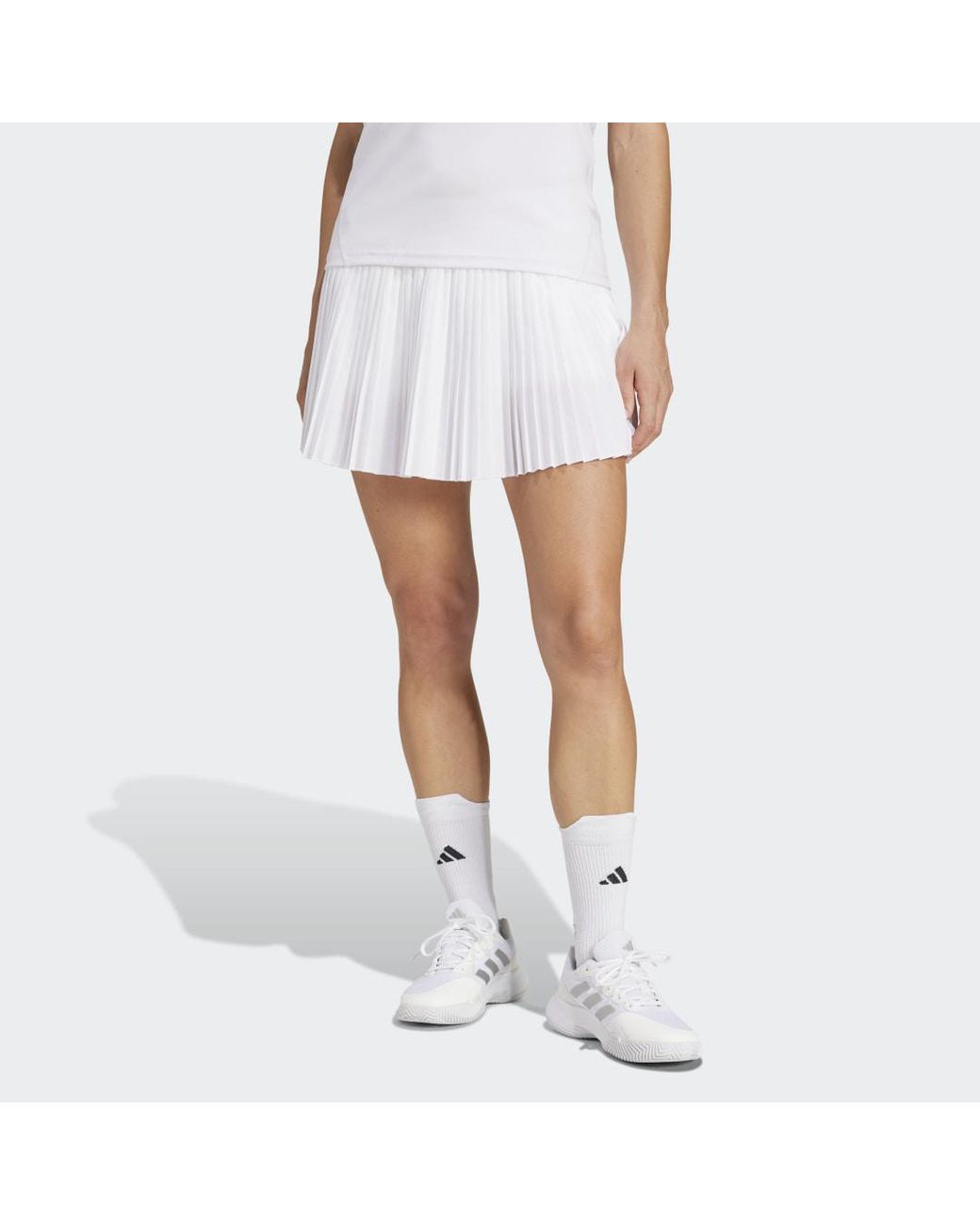 Adidas White Club Pleated Climacool Tennis Skirt