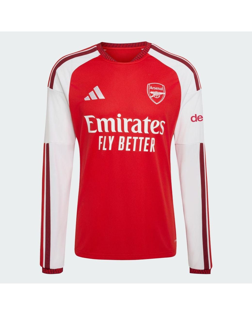 Adidas Red Arsenal Fc 26/27 Home Long Sleeve Jersey for men