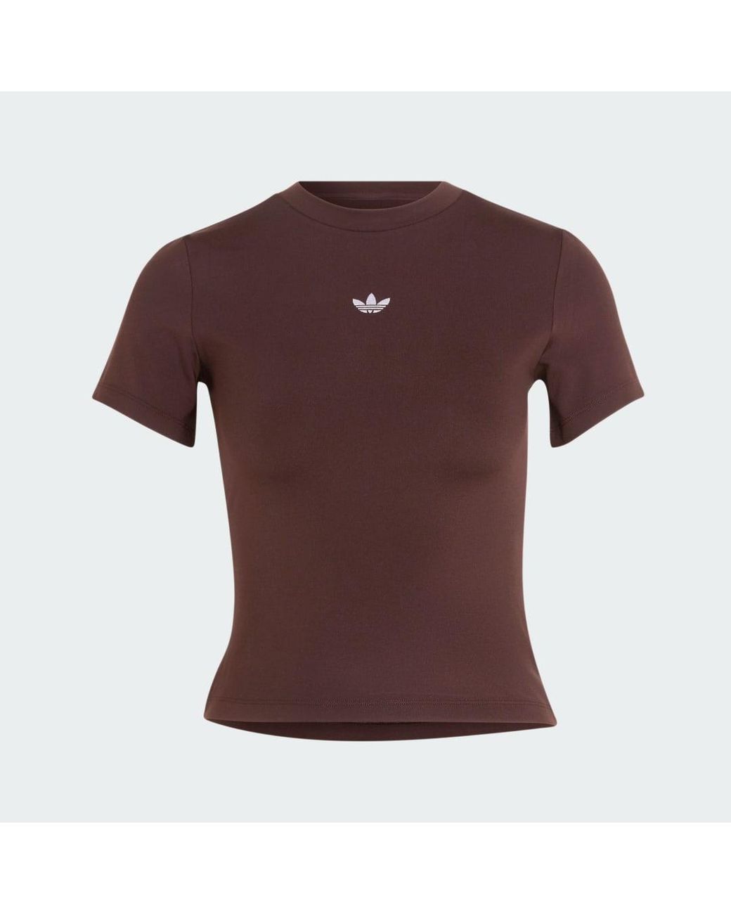 Adidas Brown Essentials T-Shirt, Polyester