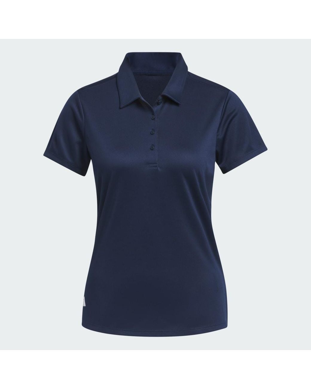 Polo Solid Performance Short Sleeve di Adidas in Blue