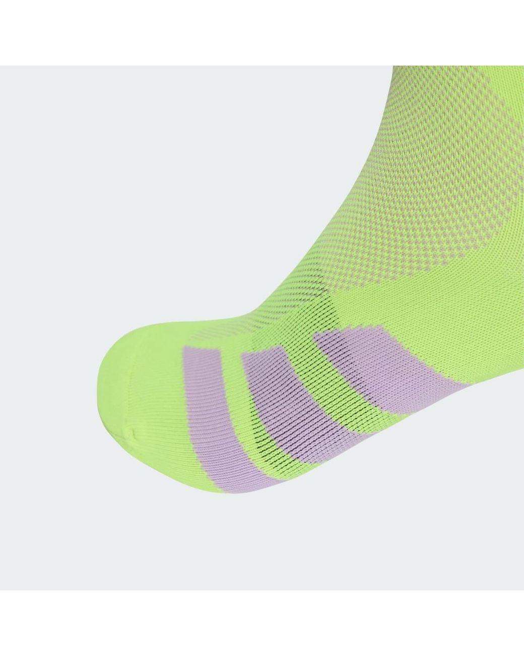 Adidas Green Running Adizero Quarter Sock