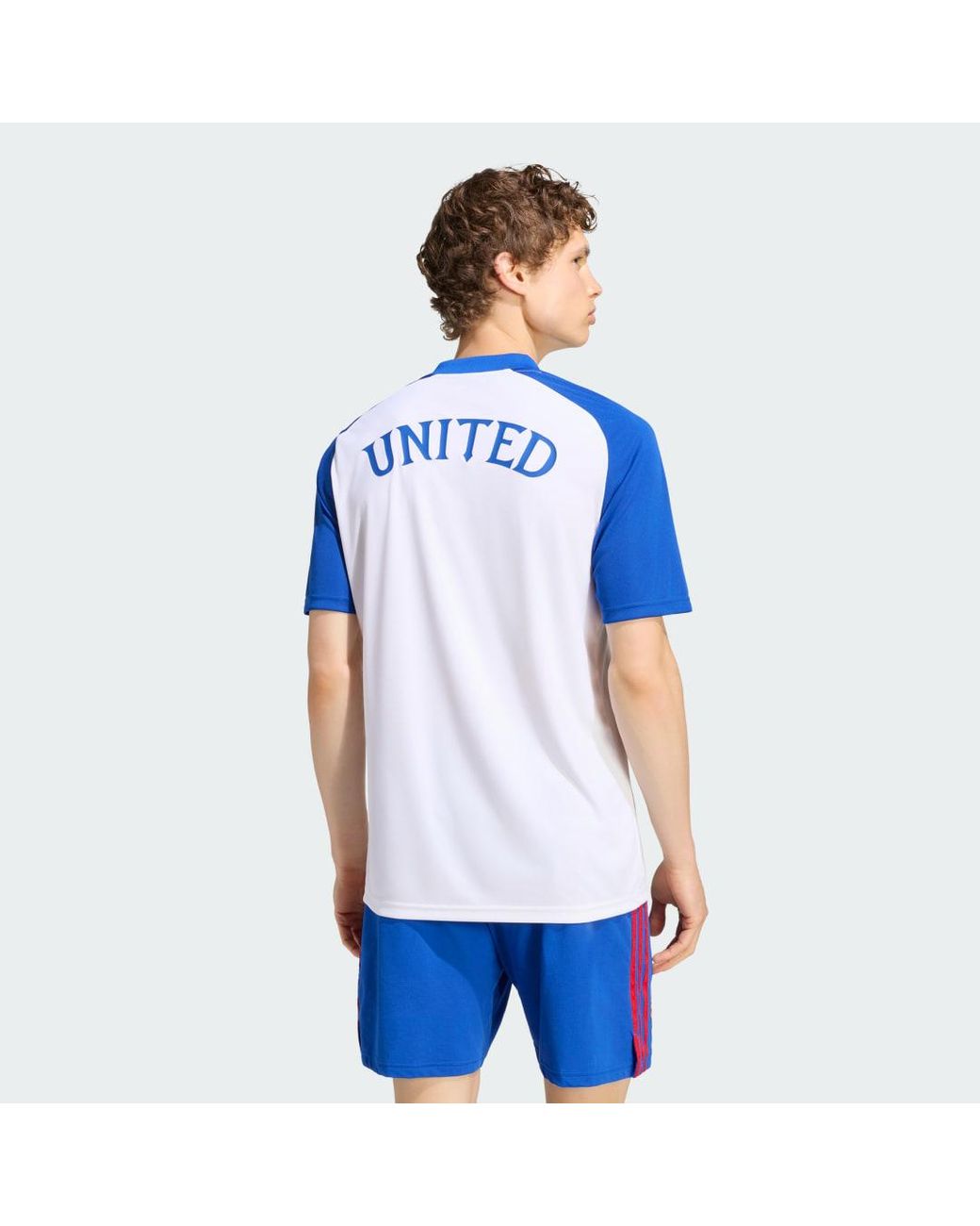 Adidas Blue Manchester United 26/27 Pre Match Jersey for men