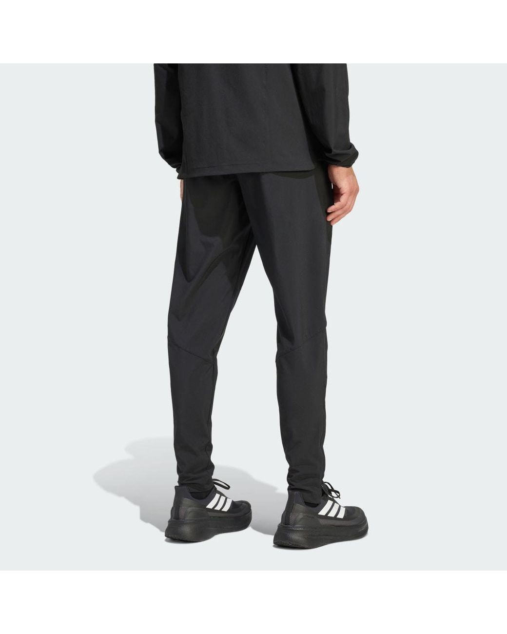 Adidas Black Tiro Travel Woven Tracksuit Bottoms for men