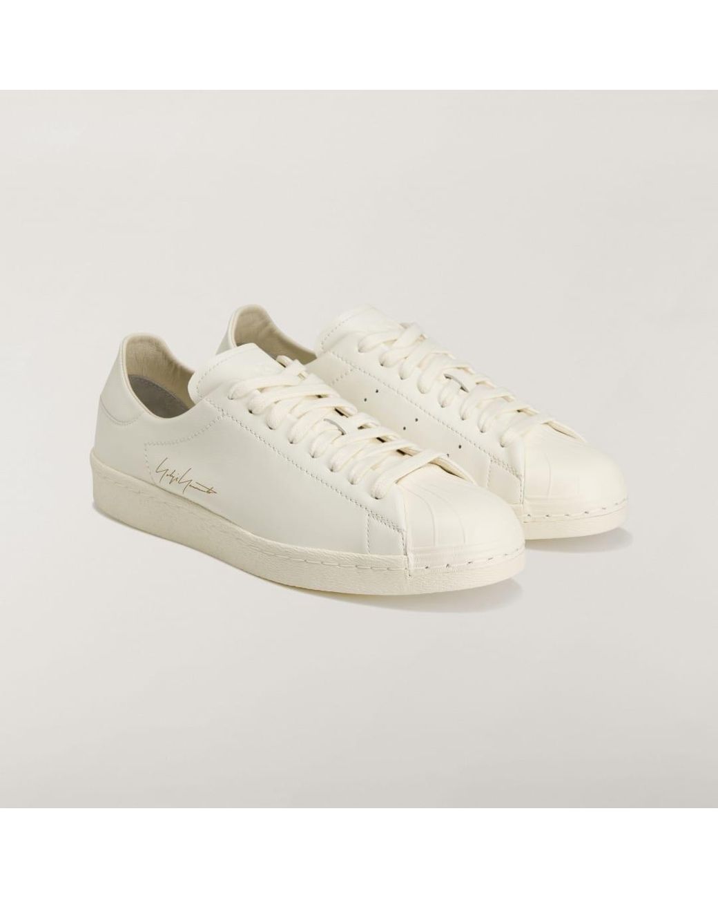 Adidas White Y-3 Superstar Trainers