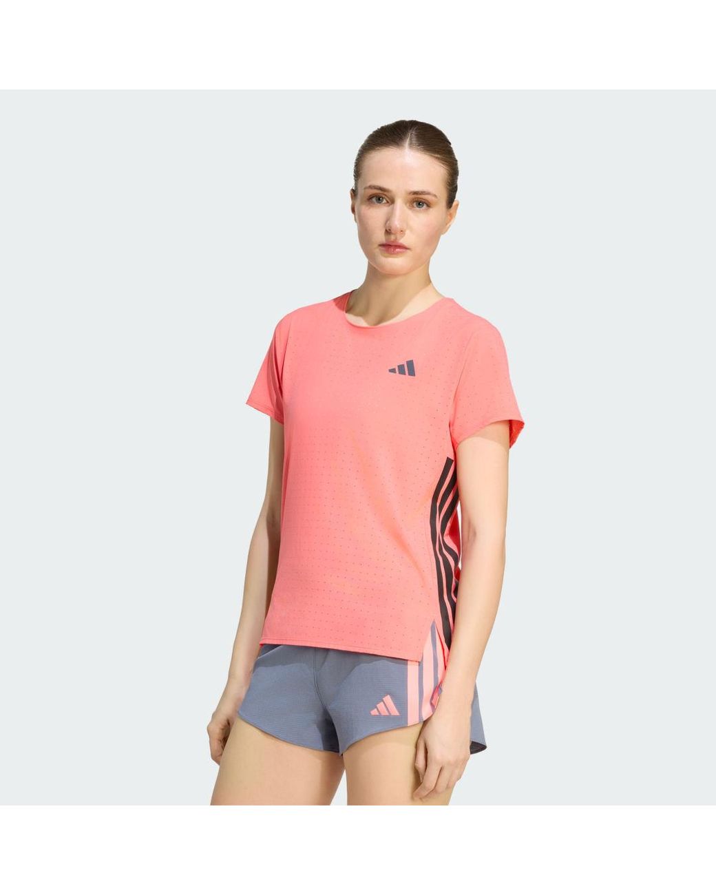 Adidas Pink Adizero Running Tee