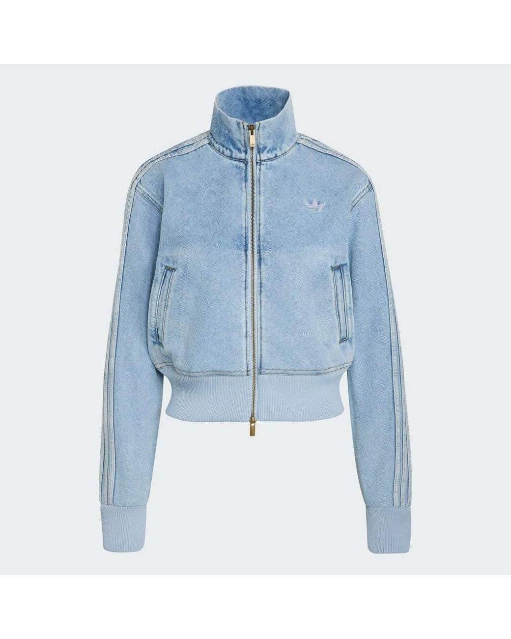 Adidas Originals Blue Jacket Adidas Firebird Denim Tracktop