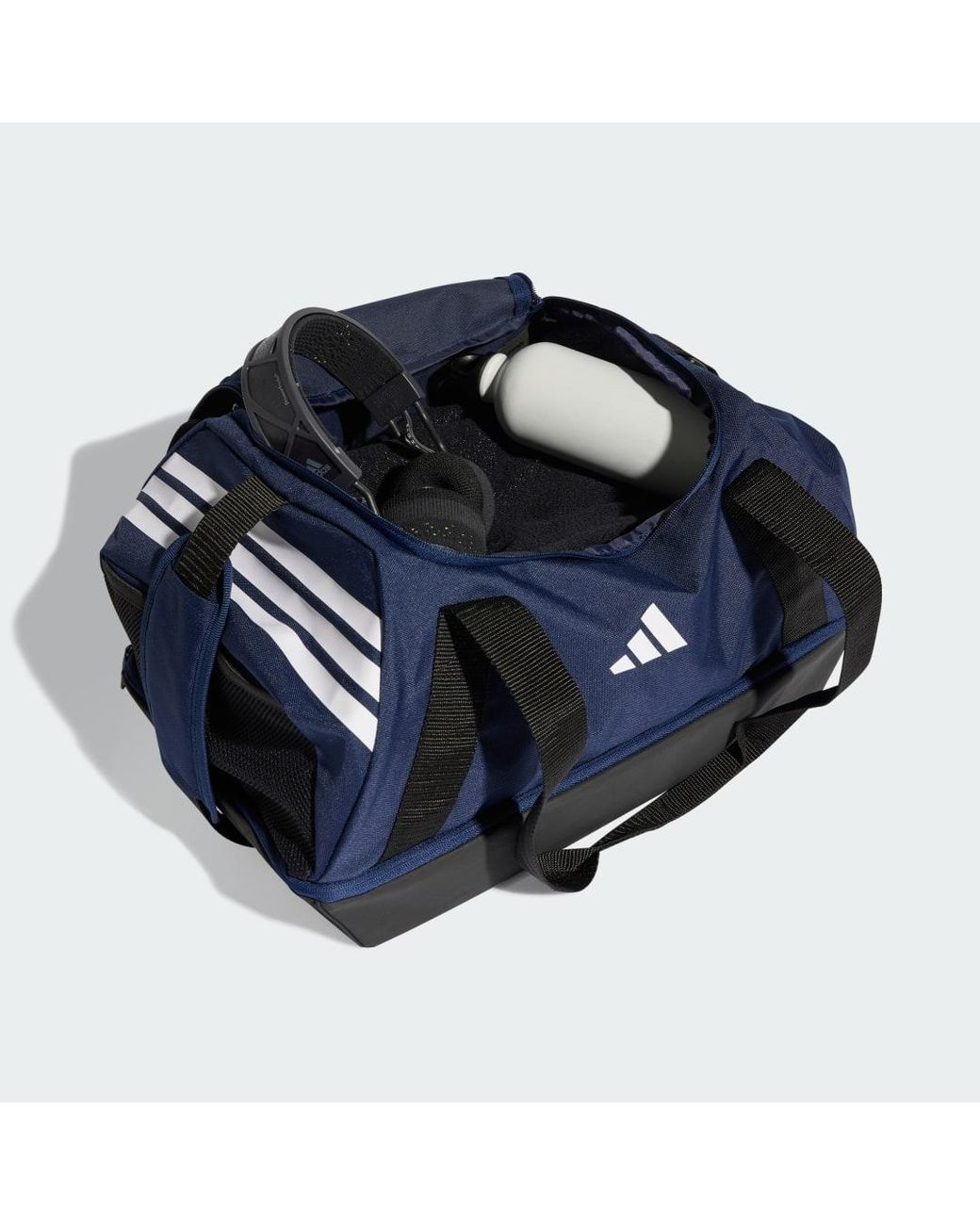 Adidas Blue Tiro Duffle Bag Small With Bottom Compartment