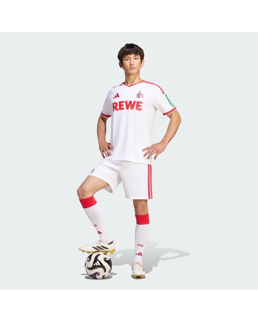 Adidas White 1. Fc Koeln 26/27 Home Jersey for men