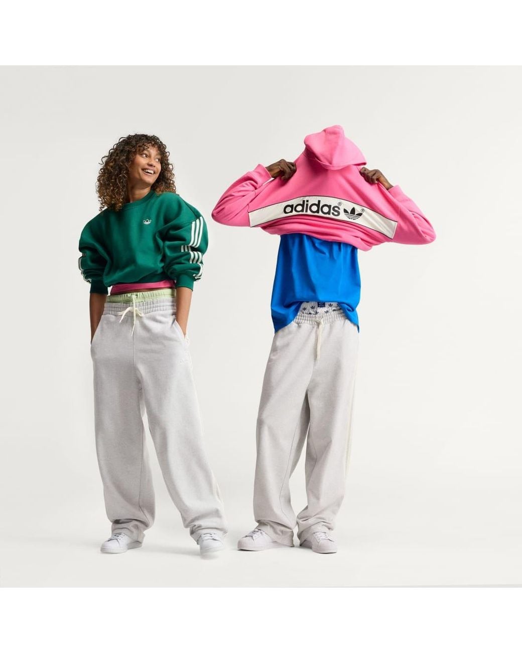 Adidas Red Adisignature 3 Stripes Open Hem Sweatpants