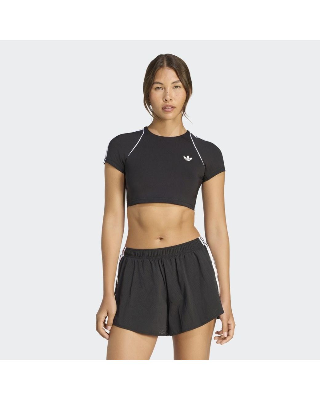 Adidas Originals Black Originals Sport Superstar Bra Tee