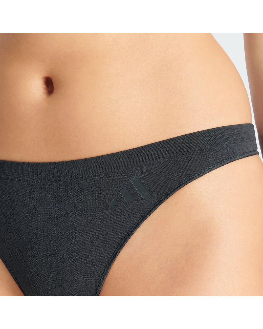 Adidas White Active Seamless 3 Pack Thong Underwear