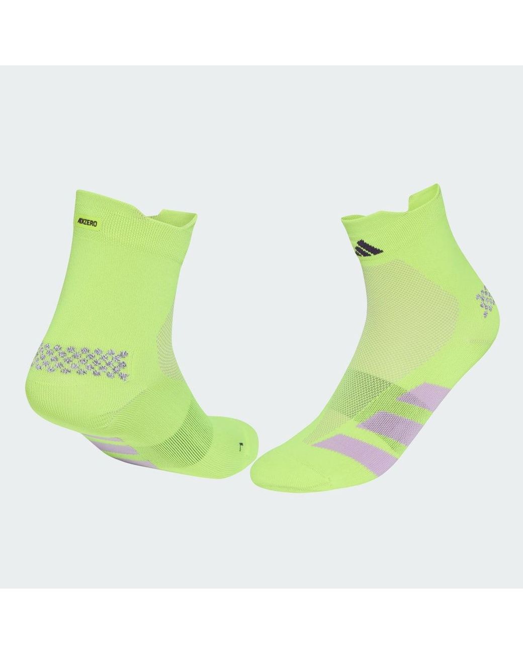 Adidas Green Running Adizero Quarter Sock
