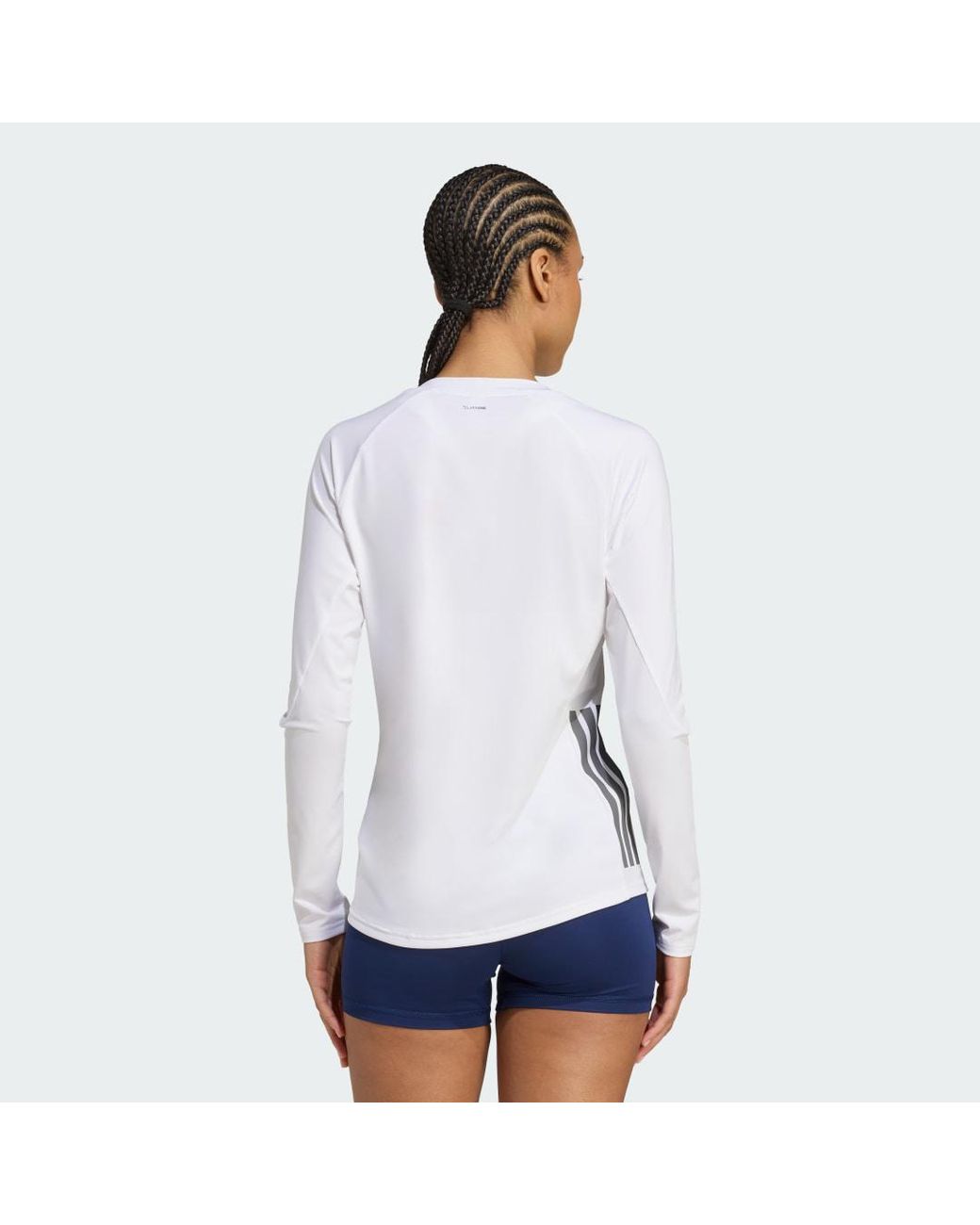 Adidas White Hilo Long Sleeve Volleyball Jersey
