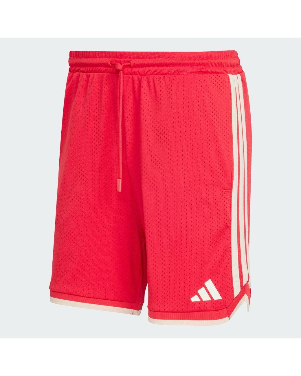 Adidas Red Stadium Mesh Shorts for men