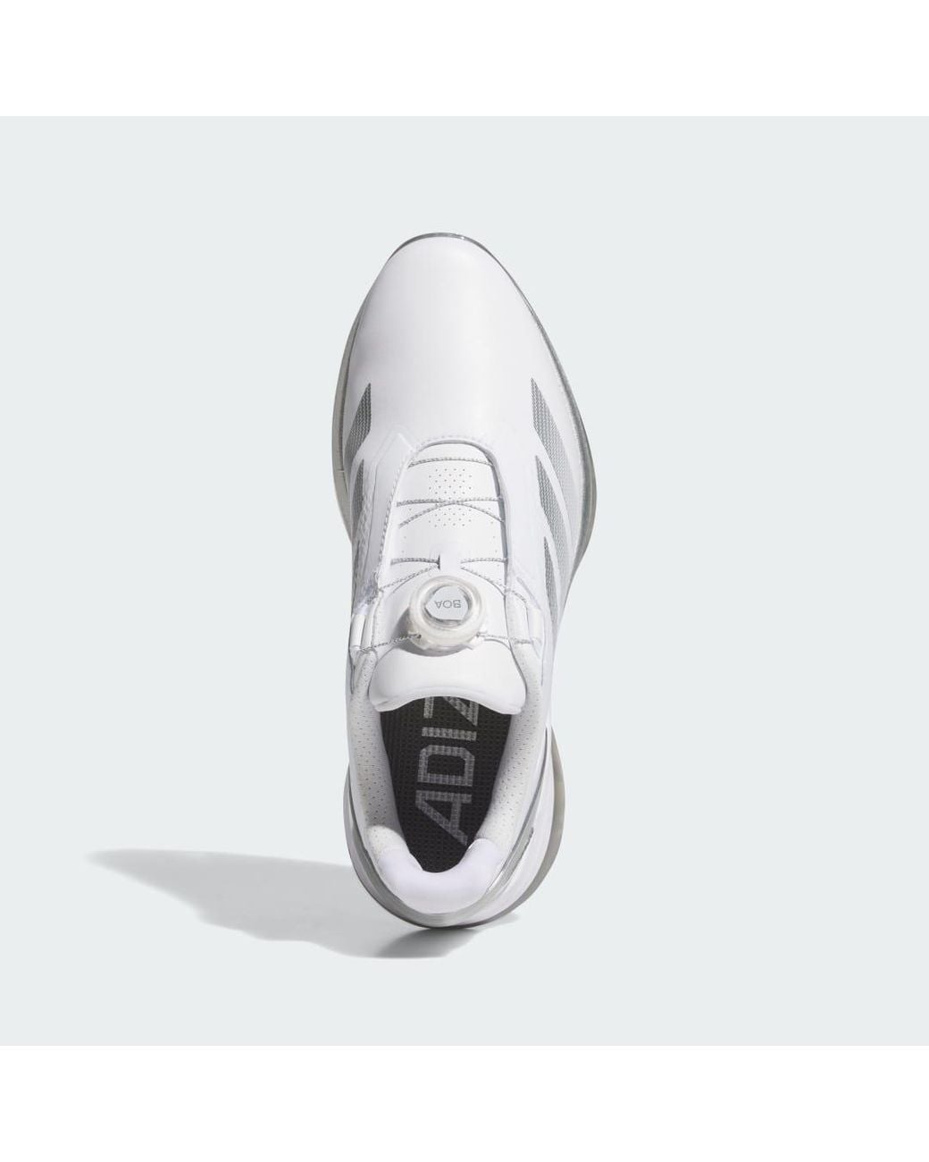 Adidas White Adizero Zg Lo Boa Spikeless Golf Shoes for men