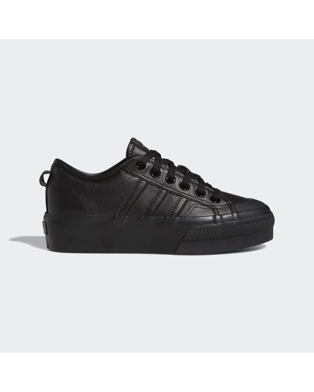 adidas Nizza Platform Sneakers in Black Lyst UK