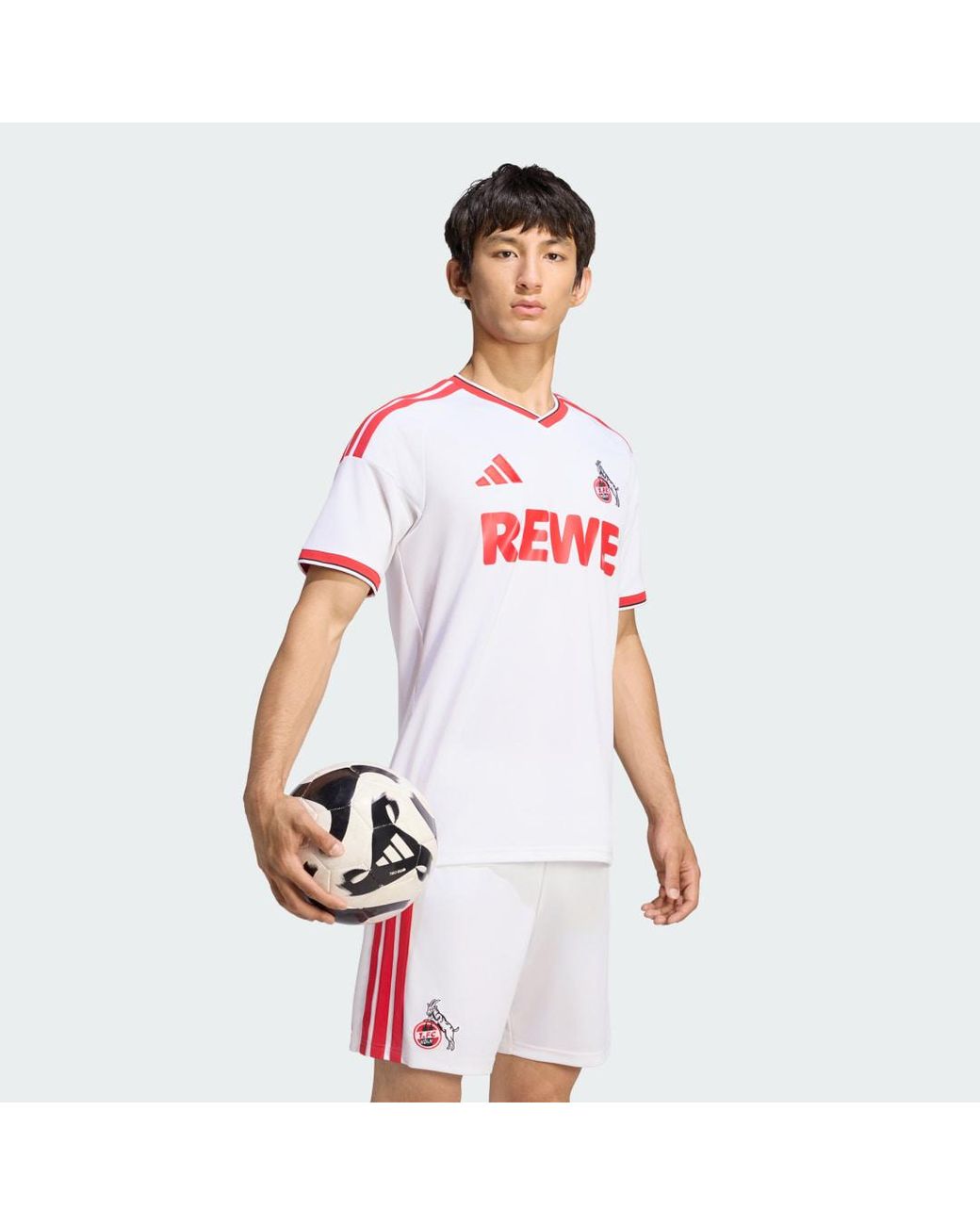 Adidas White 1. Fc Koeln 26/27 Home Jersey for men