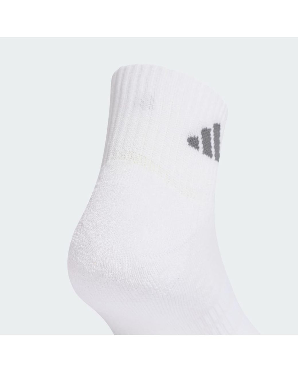 Adidas White Cushioned Sportswear Ankle Socks 3 Pair Pack
