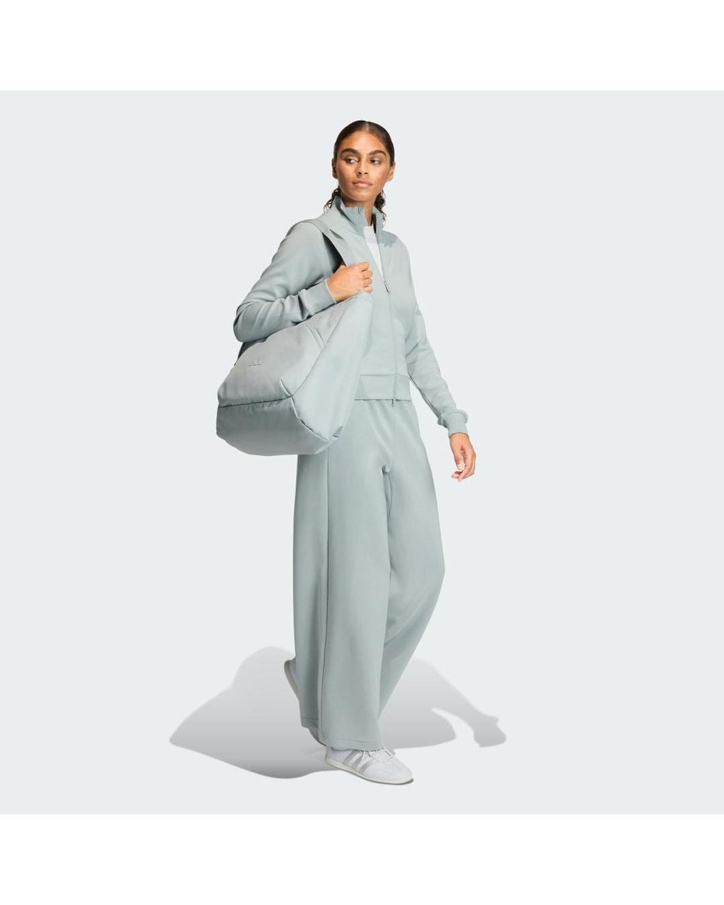 Adidas Blue Soft Lux Slim Track Top