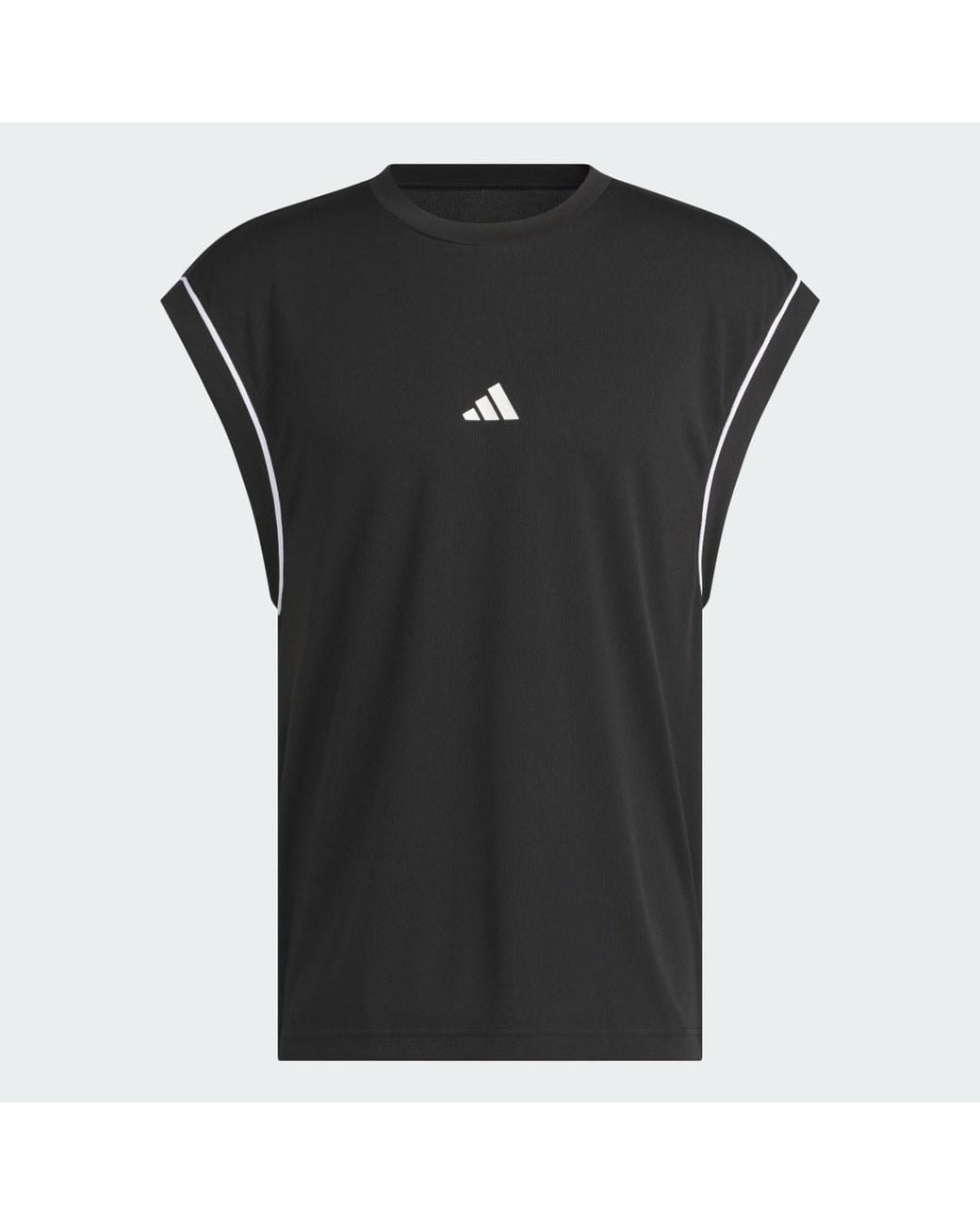 Adidas Black Basketball All-World Sleeveless Tank Top for men