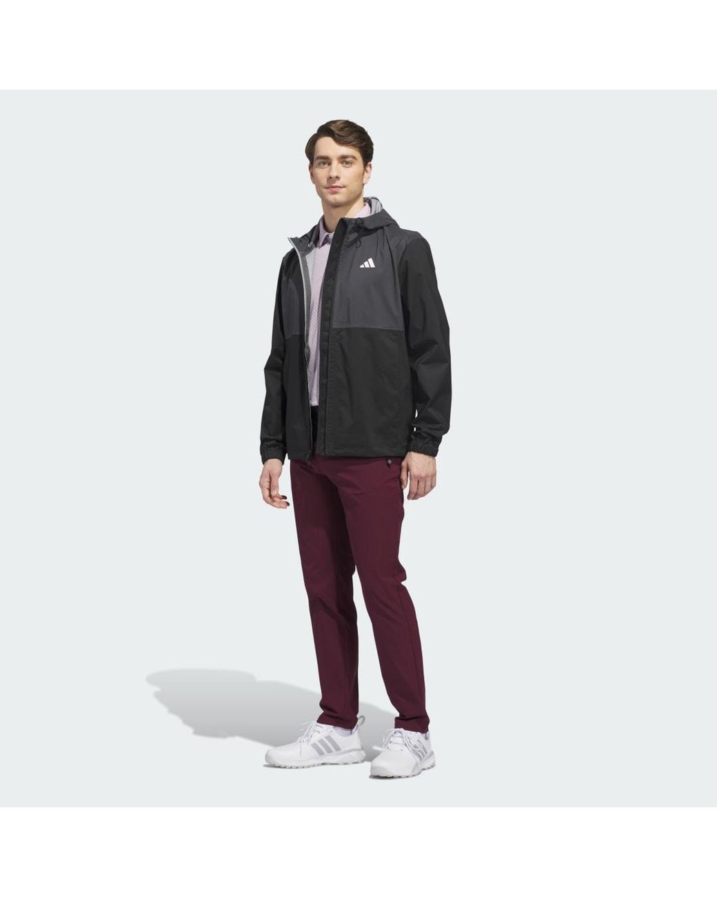 Adidas Black Ultimate365 Climaproof Full-Zip Jacket for men