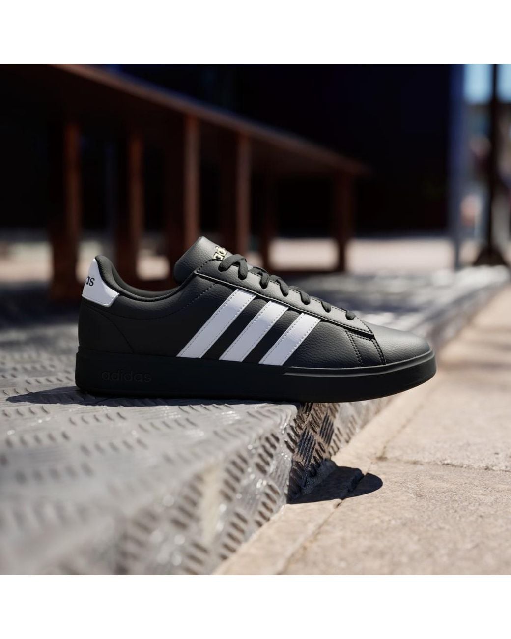 Adidas Black Grand Court 2.0 Shoes for men