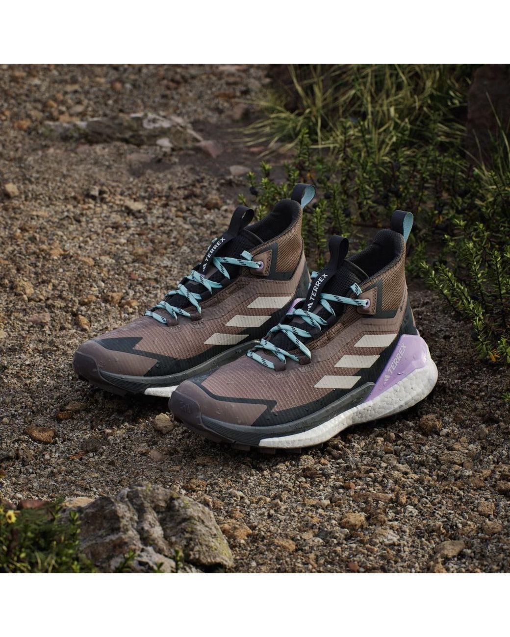 Adidas Blue Terrex Free Hiker 2.0 Gore-Tex Hiking Shoes