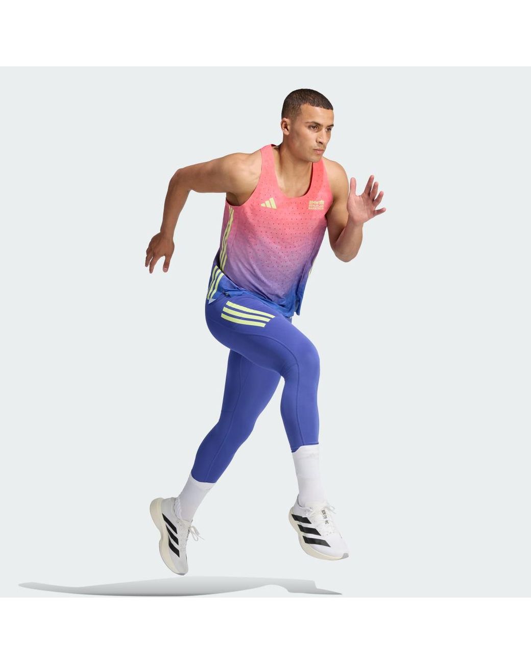 Adidas Blue Bmw Berlin-Marathon 2026 Running Tank Top for men