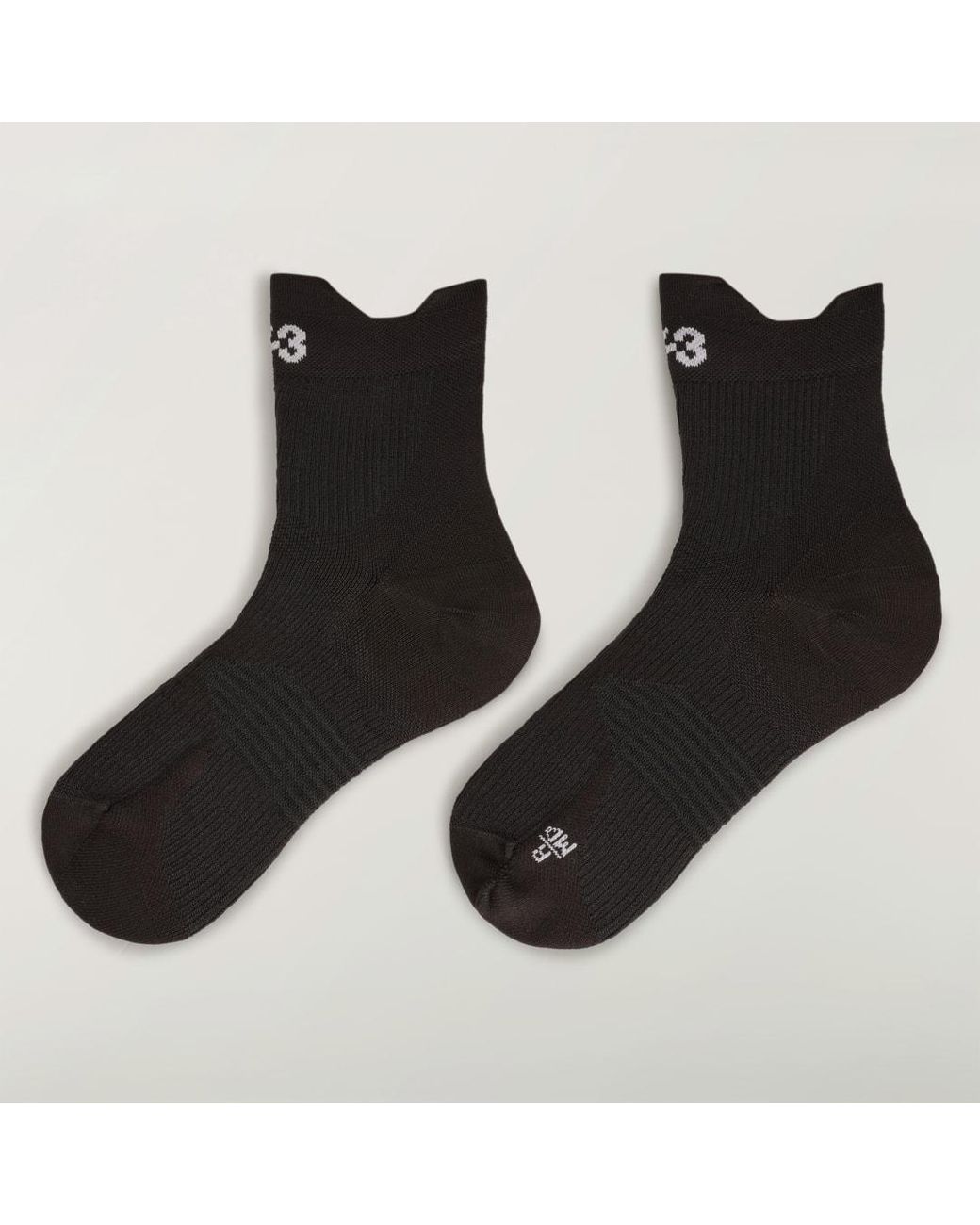 Adidas Black Y-3 Running Socks