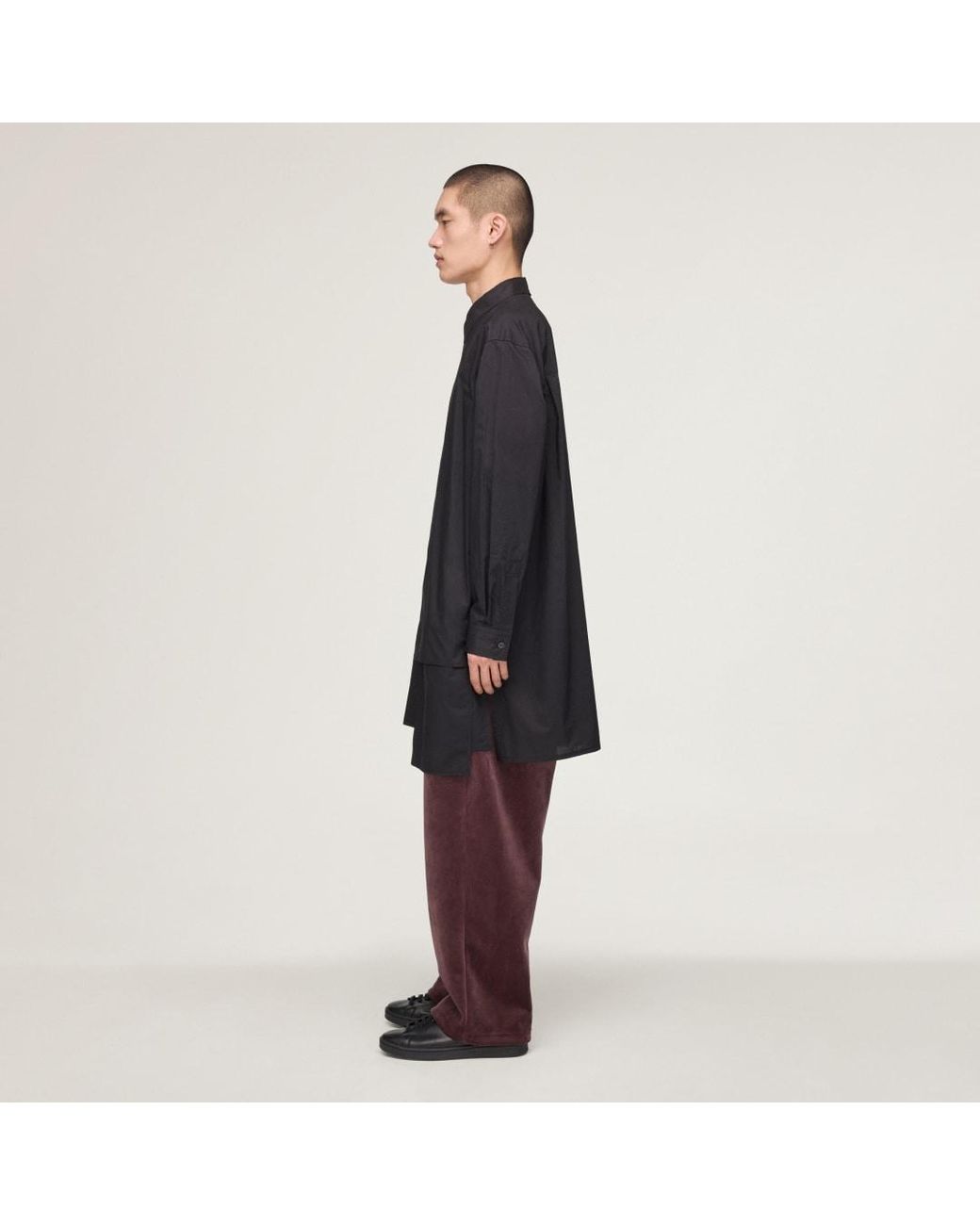 Adidas Blue Y-3 Adaptive Cotton Shirt for men