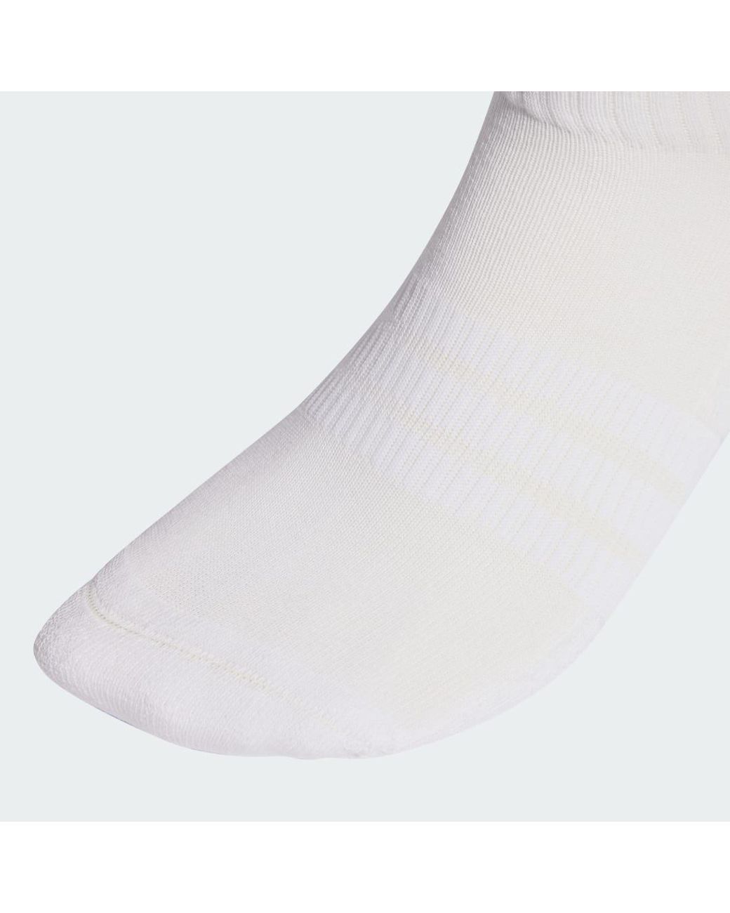 Adidas White Cushioned Sportswear Ankle Socks 3 Pair Pack