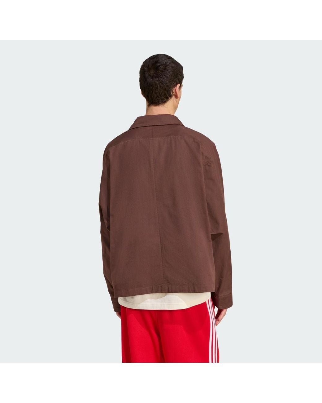 Adidas Originals Red Regular Fit Jacket for men