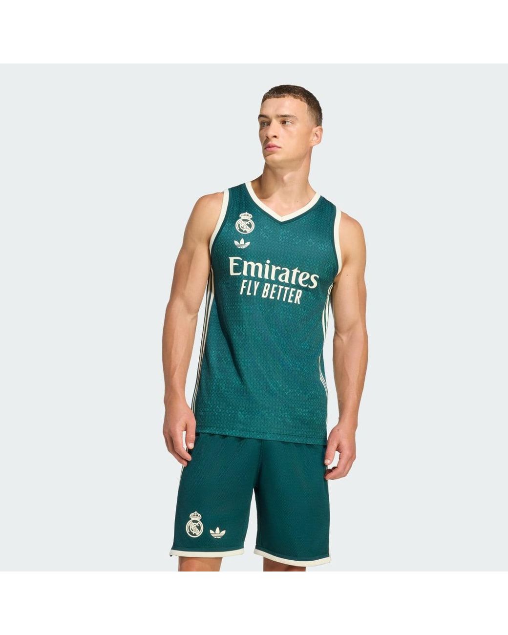Adidas Green Real Madrid Bb Away Jersey for men