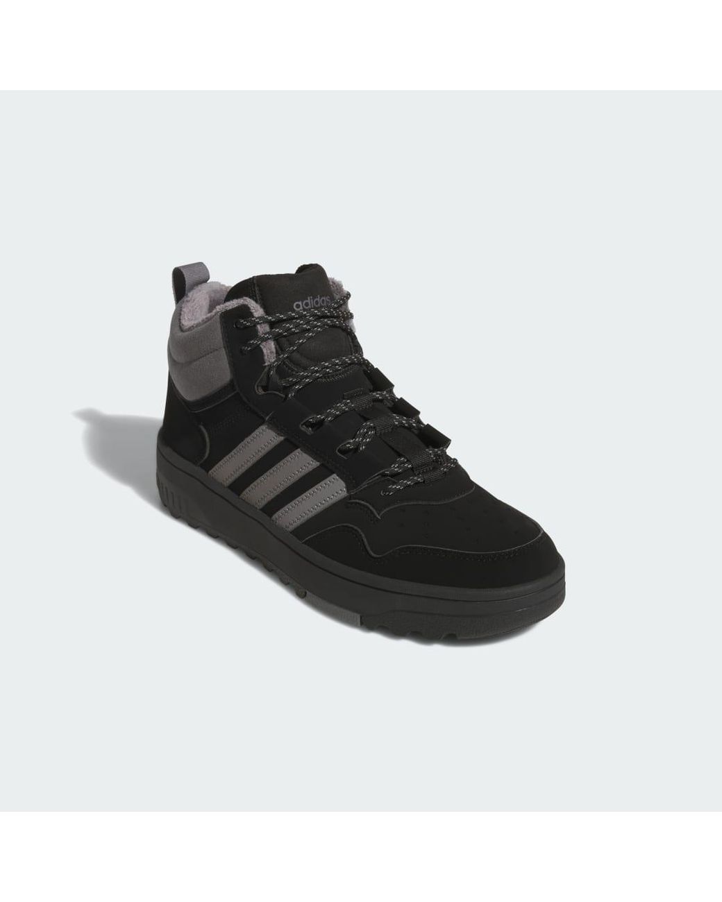 Adidas Black Hoops.0 Mid Shoes