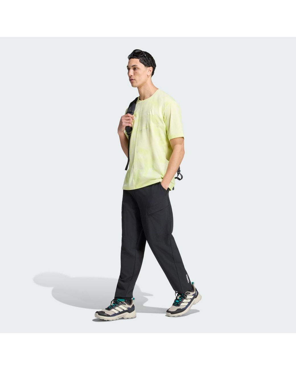 Adidas Yellow Terrex Multi Climacool Printed T-Shirt for men