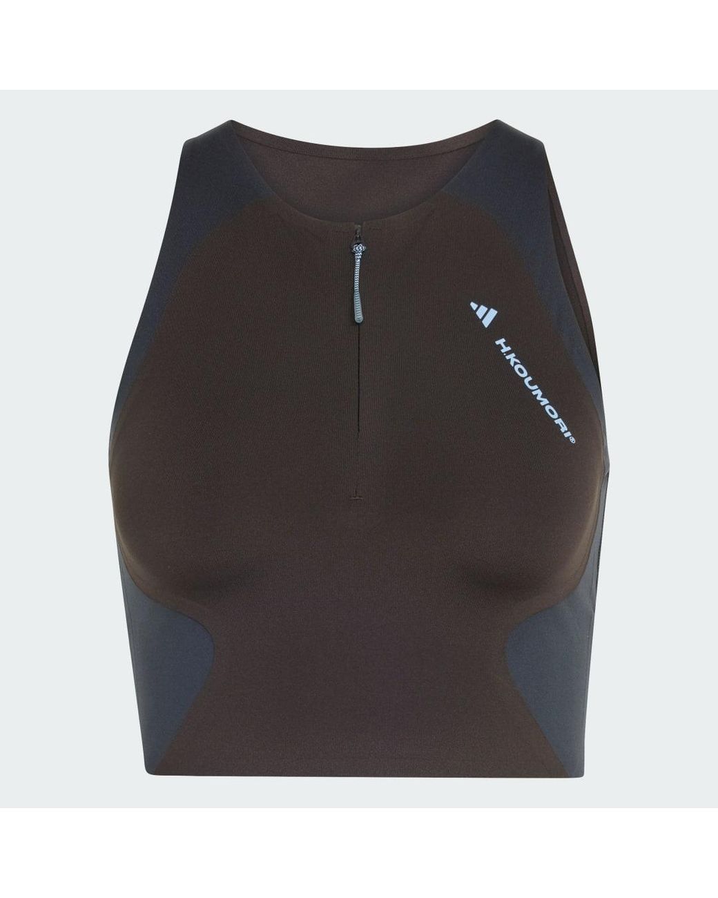 Adidas Black Running X Hermanos Koumori Crop Long-Sleeve Top