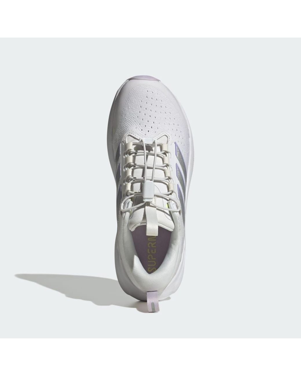 Adidas White Supernova Rise 3 Adaptive Running Shoes