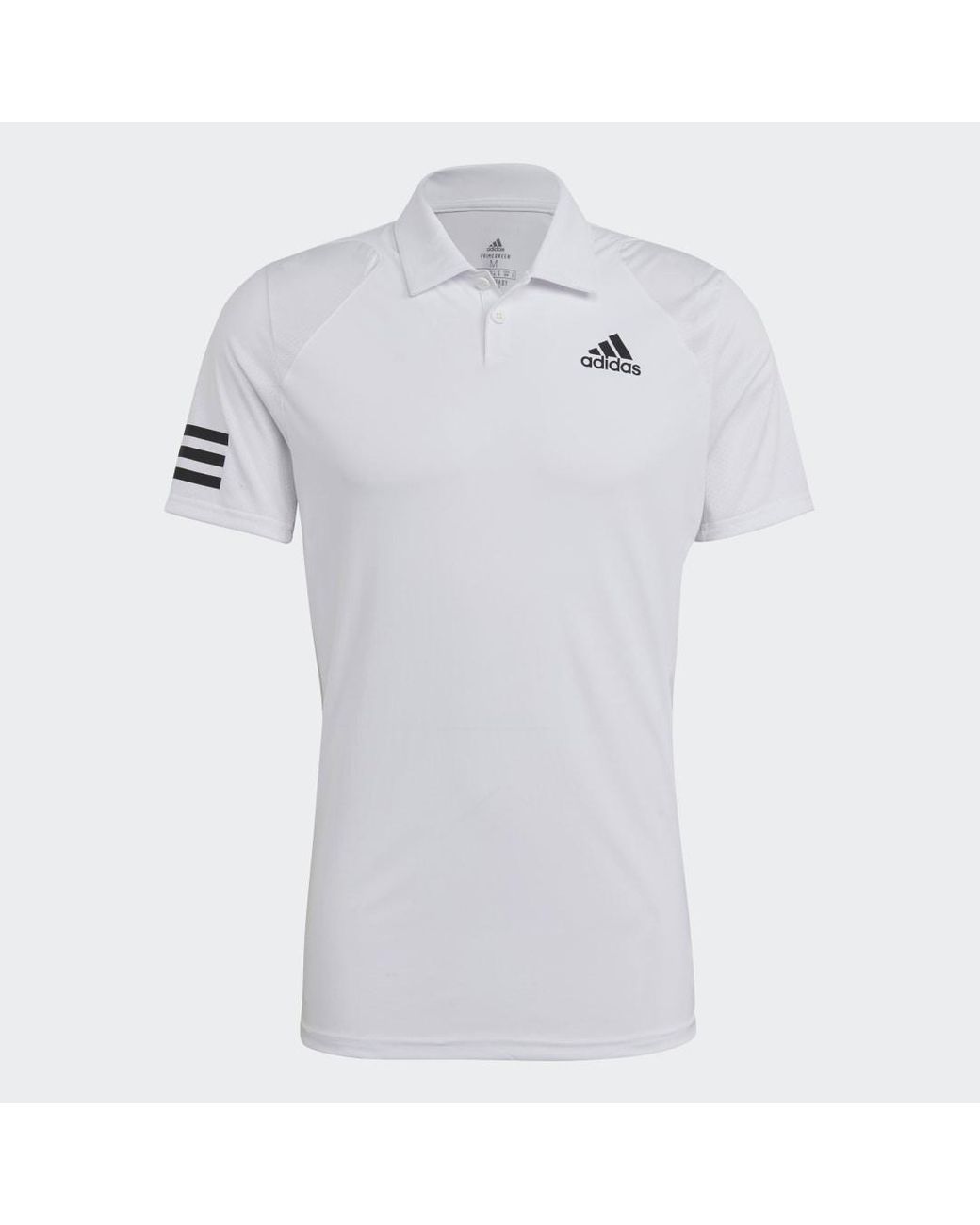 adidas Synthetik Tennis Club 3-Streifen Poloshirt in Weiß für Herren - Lyst