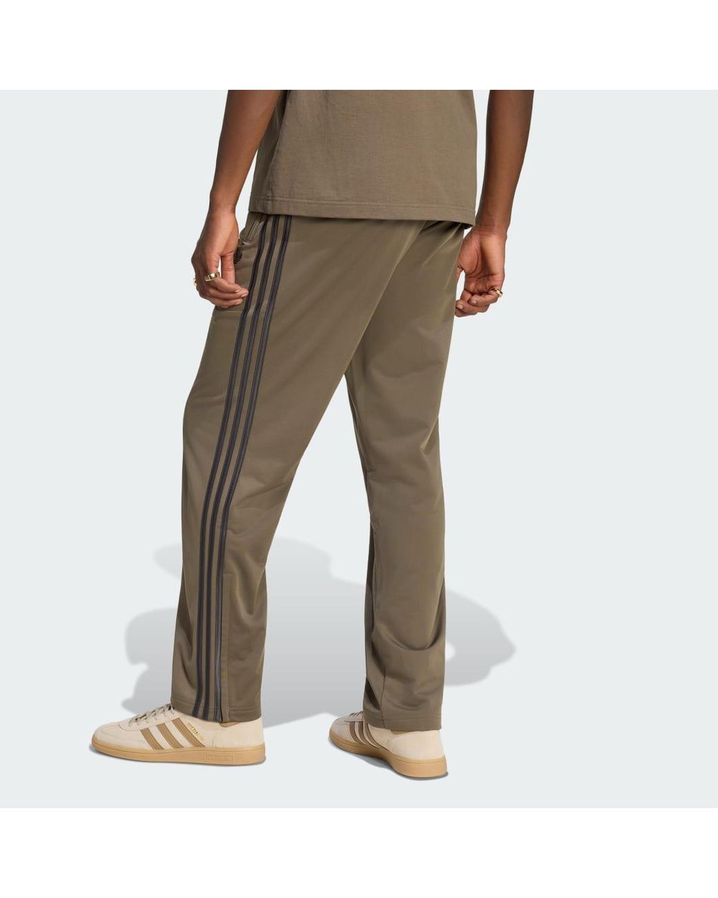 Adidas Brown Firebird Track Tracksuit Bottoms for men