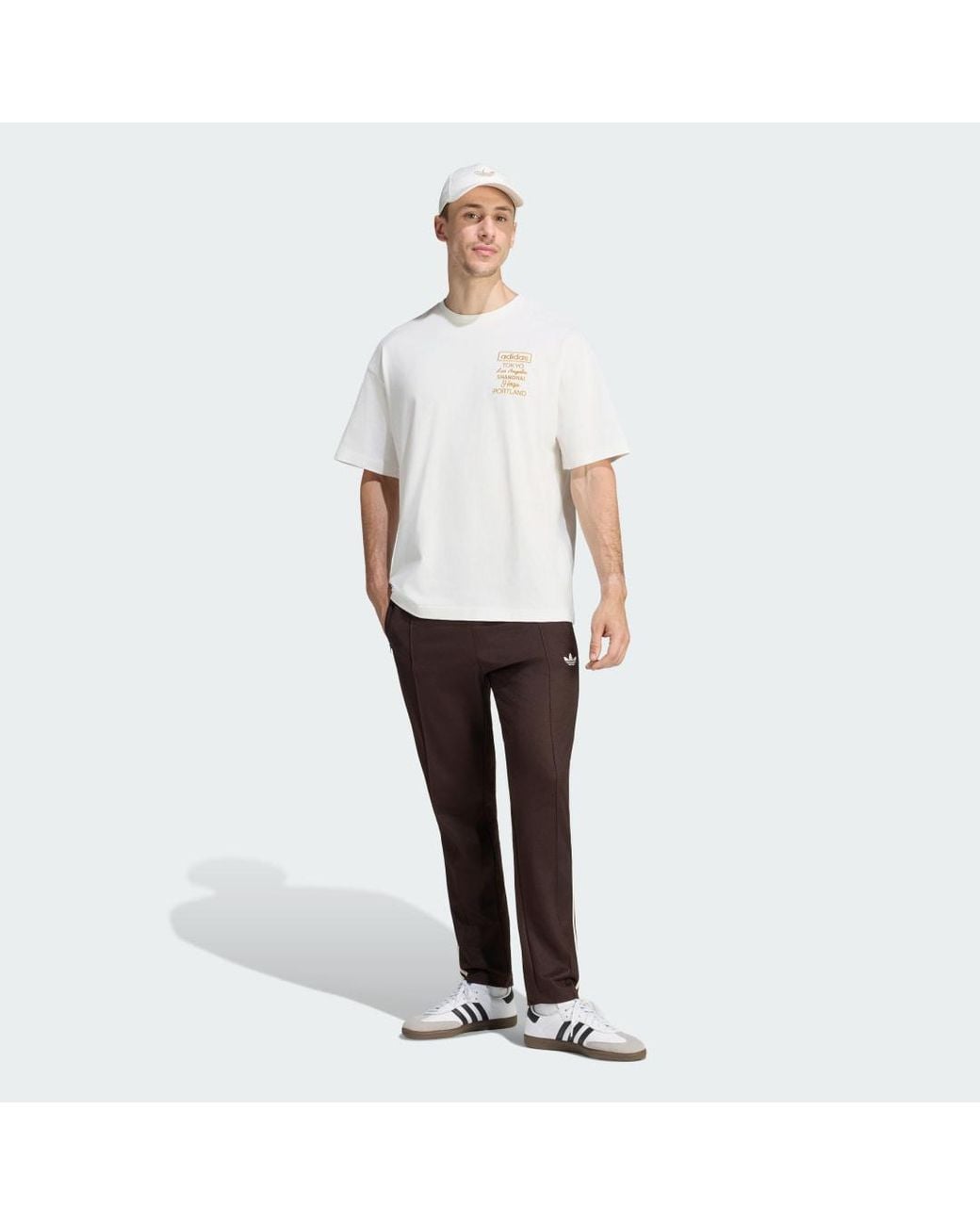 Adidas White Golden Cities T-Shirt for men