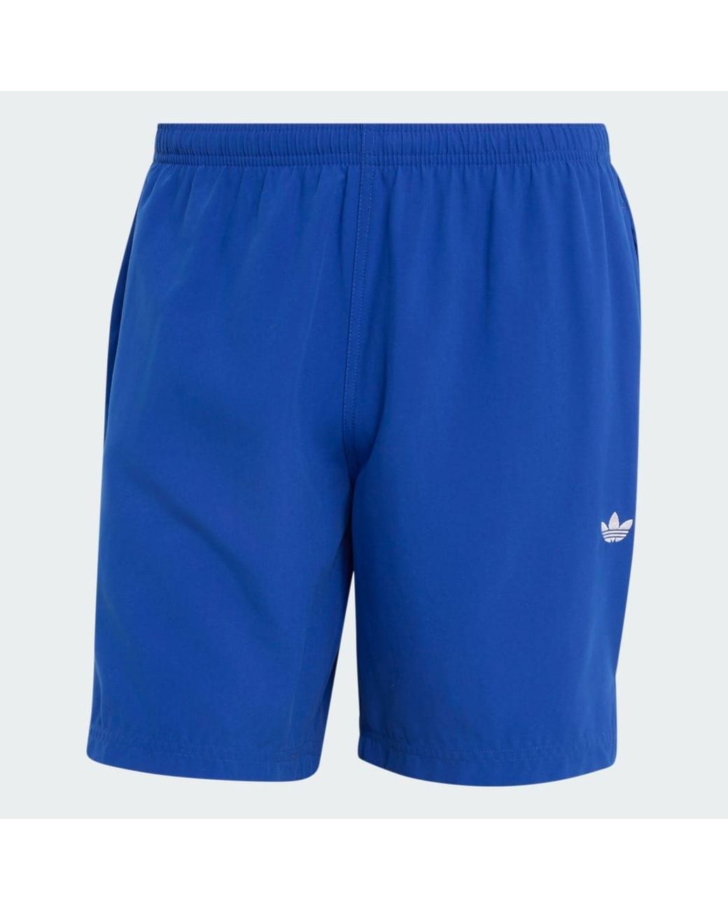 Adidas Blue Trefoil Essentials Swim Shorts for men