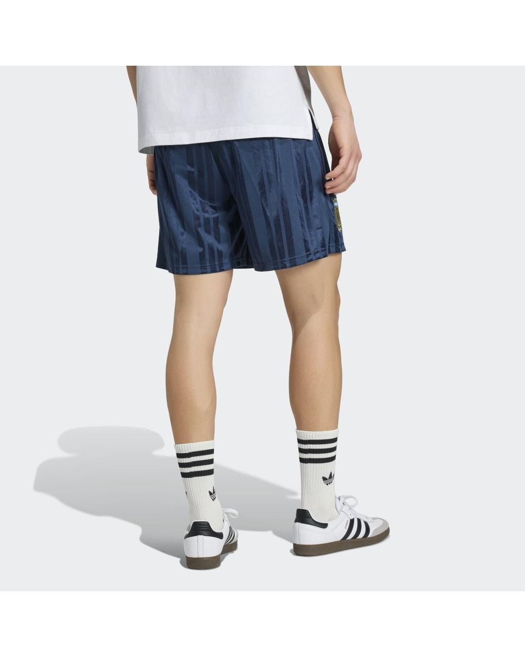 Adidas Blue Argentina Eqt Shorts for men