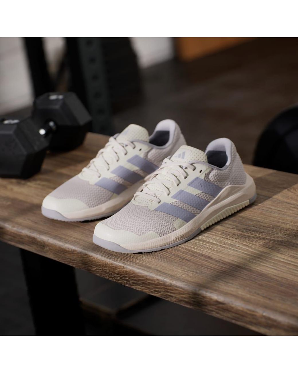 Adidas White Dropset Base Training Shoes