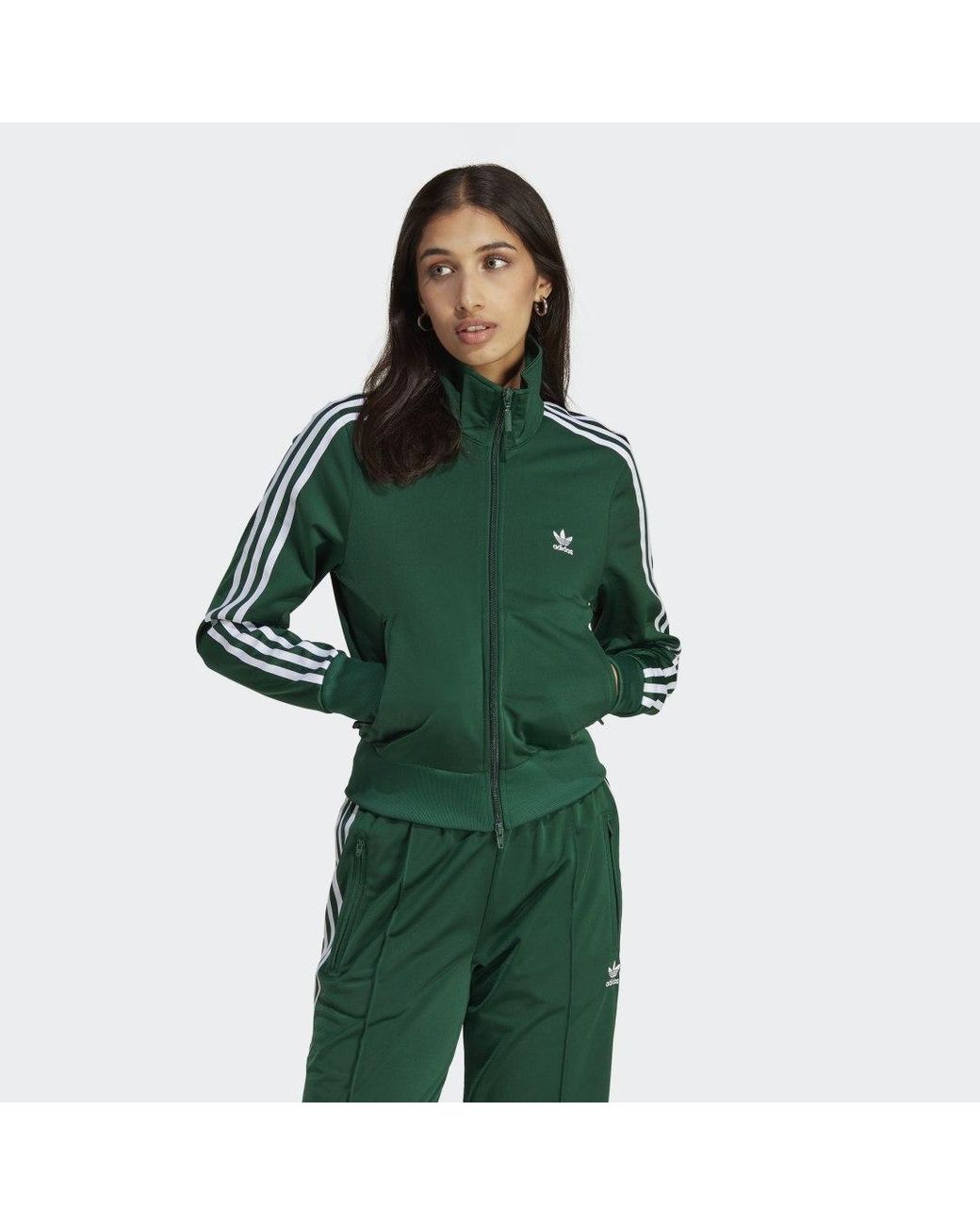 adidas Adicolor Classics Firebird Originals Jacke in Grün | Lyst DE